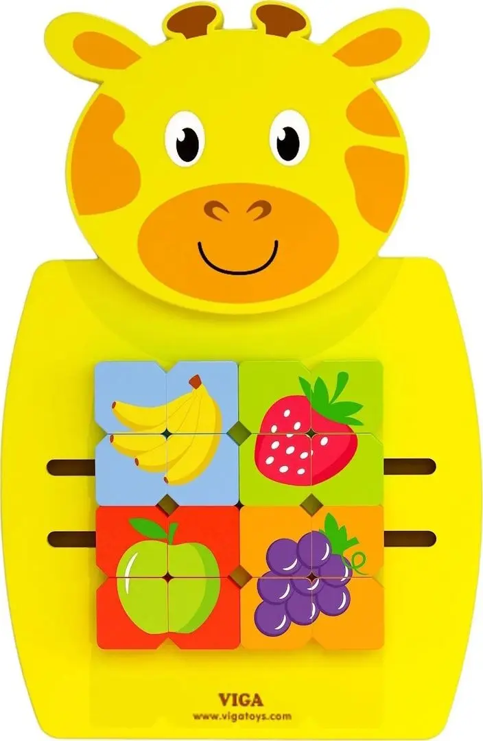 Tabla de dezvoltare de perete Viga Toys Giraffe (Yellow)