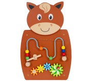 Tabla de dezvoltare de perete Viga Toys Horse (Brown)