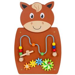 Tabla de dezvoltare de perete Viga Toys Horse (Brown)