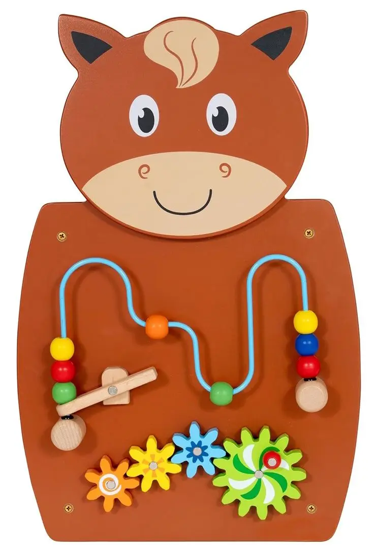 Tabla de dezvoltare de perete Viga Toys Horse (Brown)