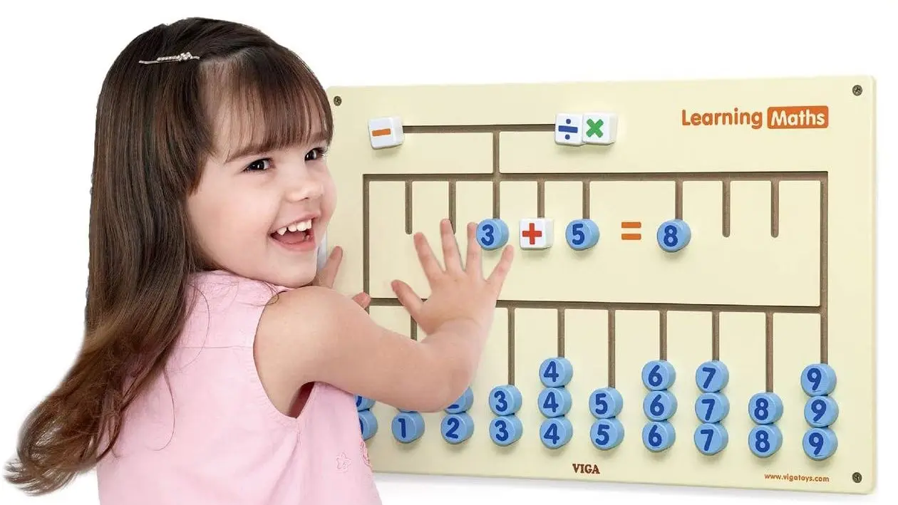 Tabla de dezvoltare de perete Viga Toys Learning Maths (Wood) - 2
