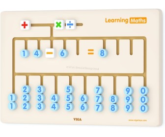 Tabla de dezvoltare de perete Viga Toys Learning Maths (Wood)