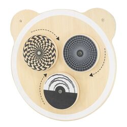 Развивающая настенная игрушка Viga Toys Spinning Points 44551 (Wood/Black)