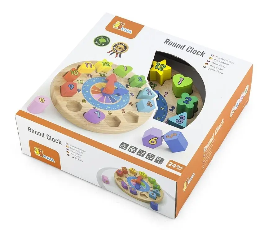 Joc dde dezvoltare Viga Toys Round Clock 59235 (Multicolor)