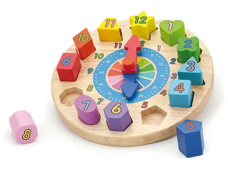 Joc dde dezvoltare Viga Toys Round Clock 59235 (Multicolor)
