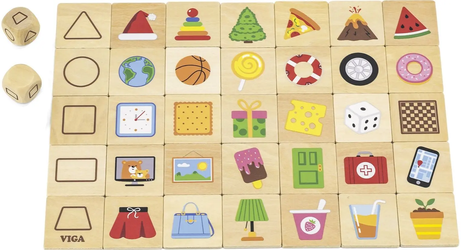 Joc educativ Viga Toys Learning Shapes Puzzle 44506