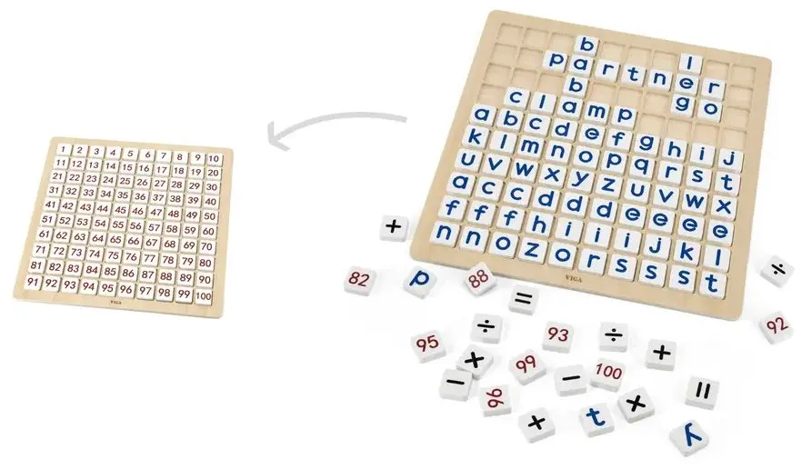 Набор цифр и букв Viga Toys Mathematics and Alphabet (Wood)