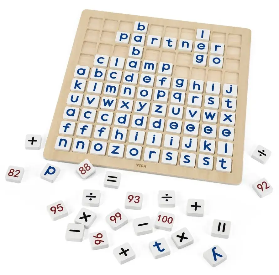 Набор цифр и букв Viga Toys Mathematics and Alphabet (Wood)