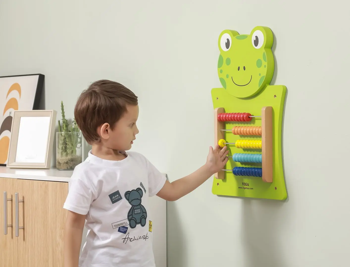 Счеты Viga Toys Frog 50679 (Green) - 4