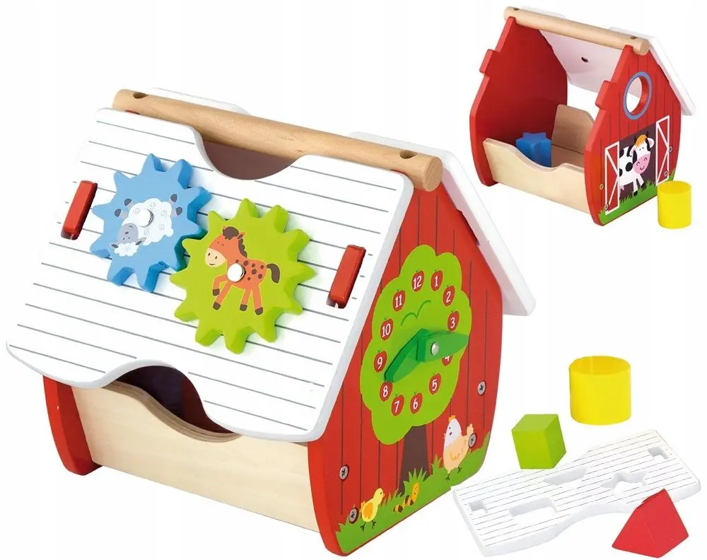 Casuta de dezvoltare Viga Toys Activity Farm 50533