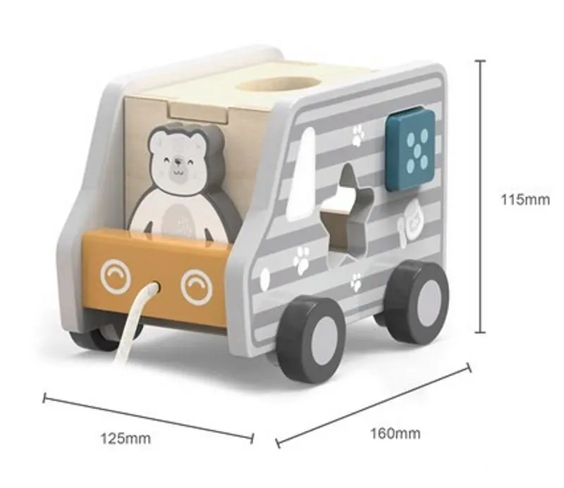 Sorter Viga Toys Truck Polar 44041 (Gray)