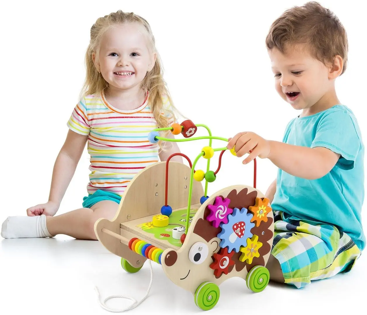 Jucarie de dezvoltare - jucarie de tras Viga Pull-along Activity Hedgehog 50012 - 5