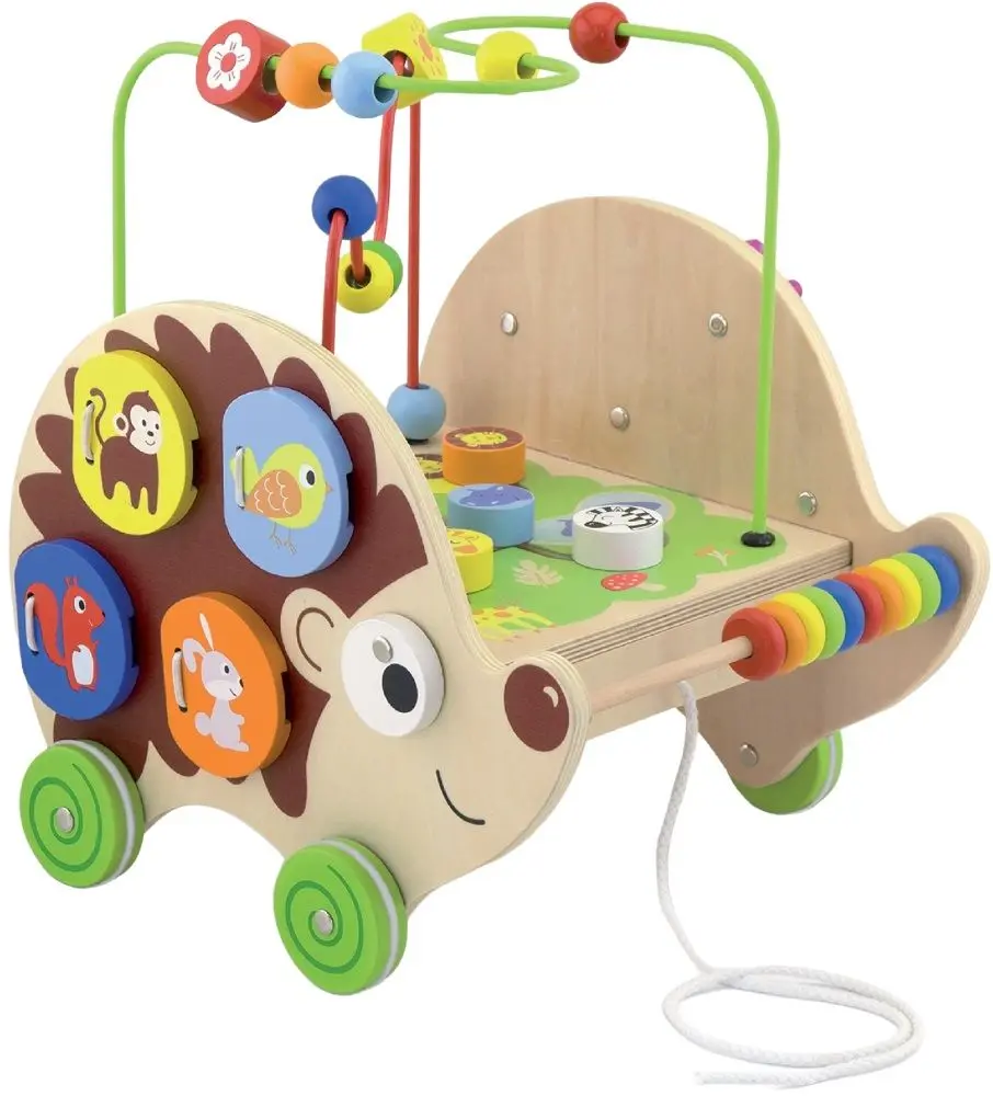 Jucarie de dezvoltare - jucarie de tras Viga Pull-along Activity Hedgehog 50012