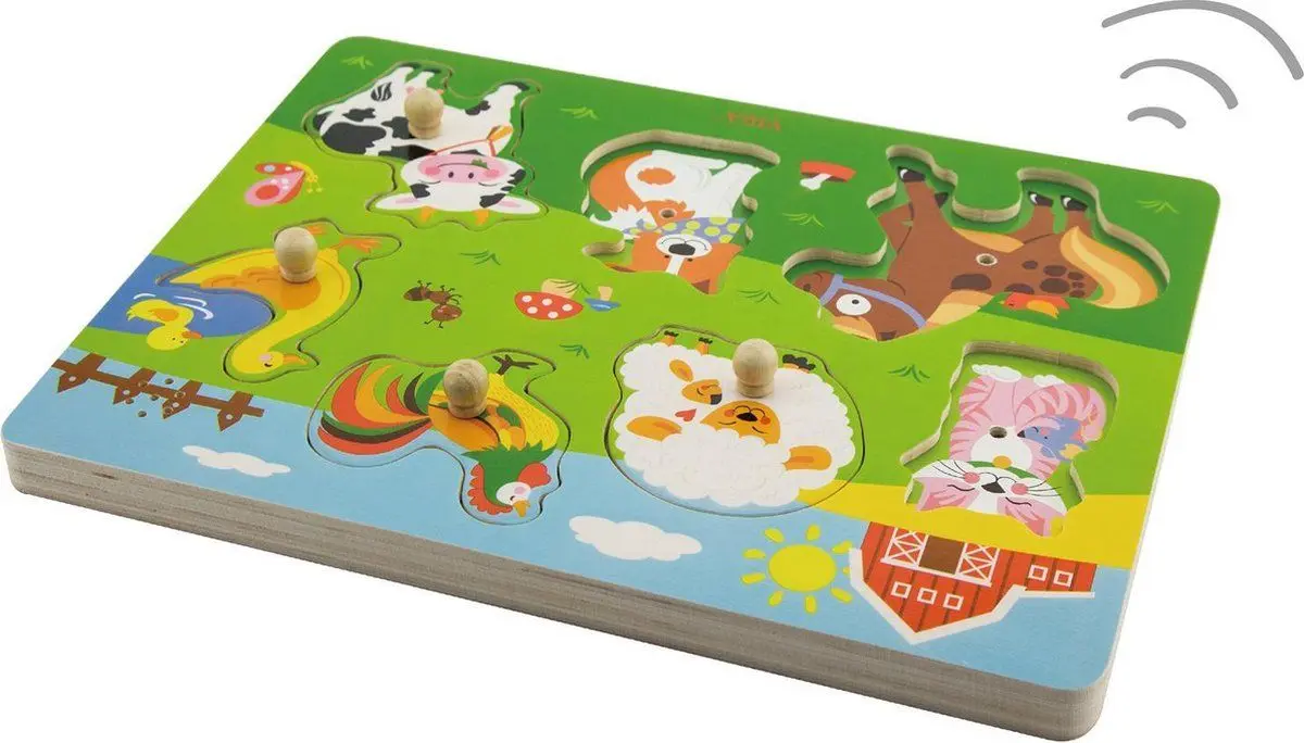 Puzzle Viga Sound Puzzle-Farm Animals 51273