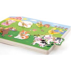 Puzzle Viga Sound Puzzle-Farm Animals 51273 Thumb