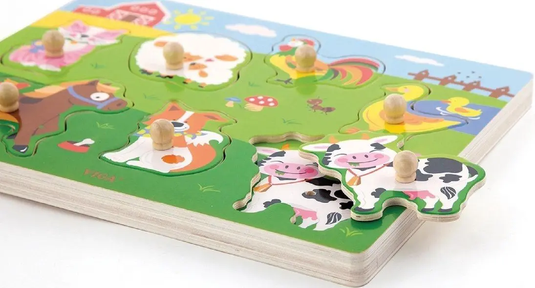 Puzzle Viga Sound Puzzle-Farm Animals 51273