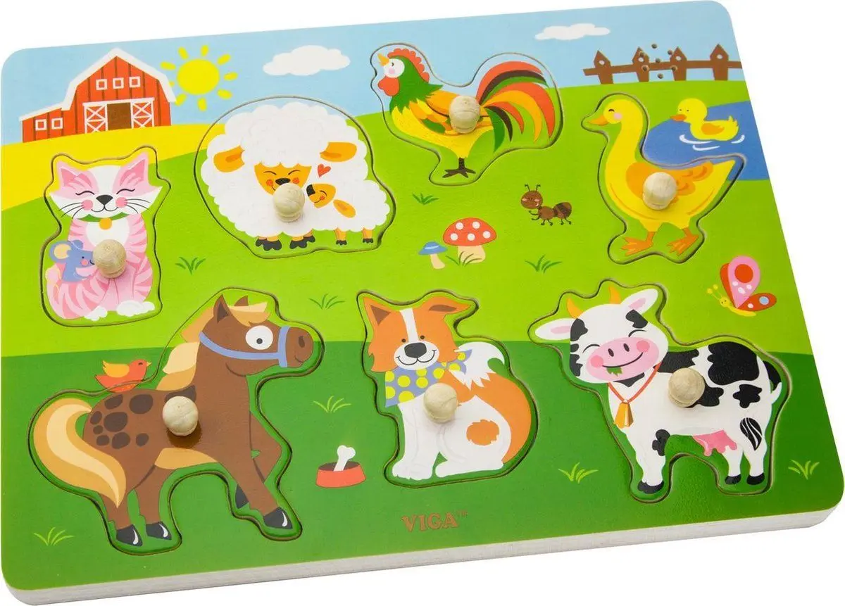 Puzzle Viga Sound Puzzle-Farm Animals 51273
