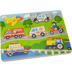 Puzzle Viga Sound Puzzle-Transportation 51274 Thumb