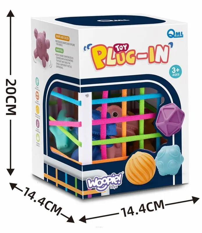 Кубик сенсорный Woopie Dinosaurs 44329 (Multicolored) - 2
