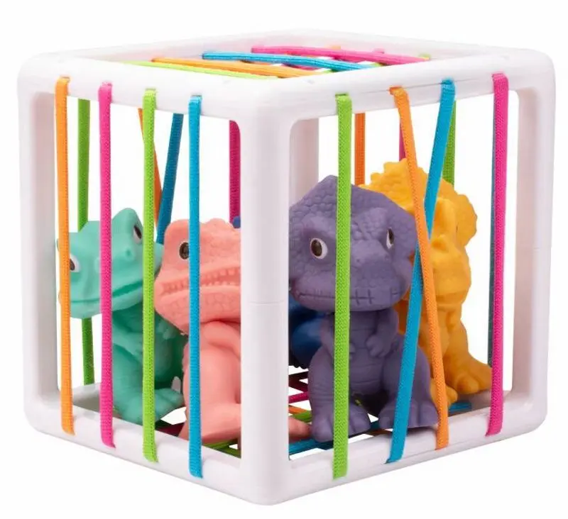 Кубик сенсорный Woopie Dinosaurs 44329 (Multicolored)