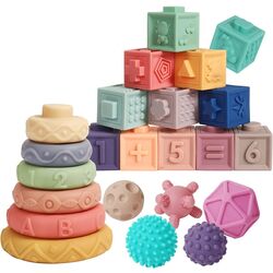 Набор кубиков и пирамиды Woopie 45845 (Multicolor)