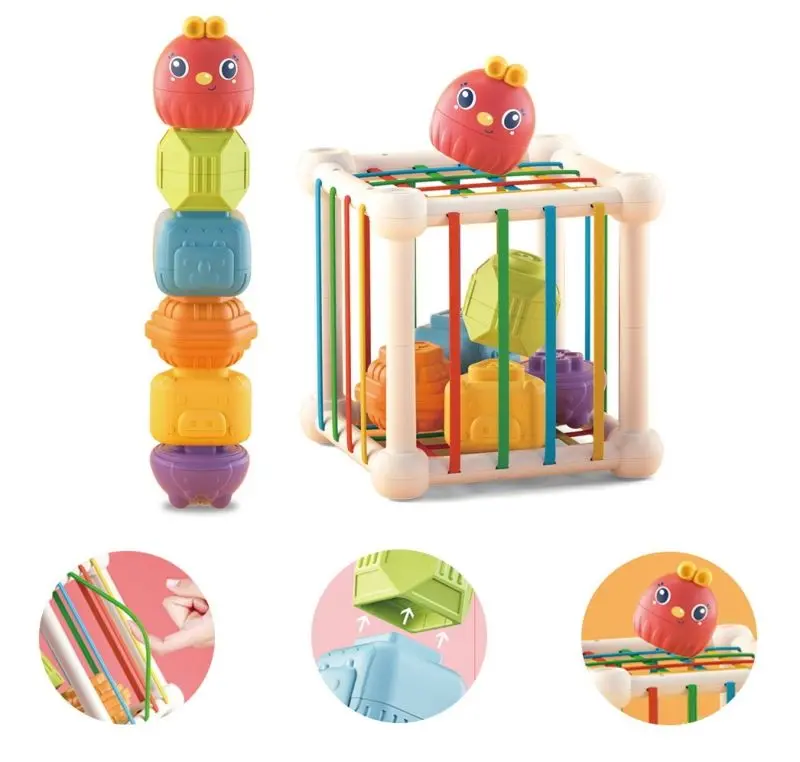 Куб сенсорный Woopie Animals 44312 (Multicolor) - 2