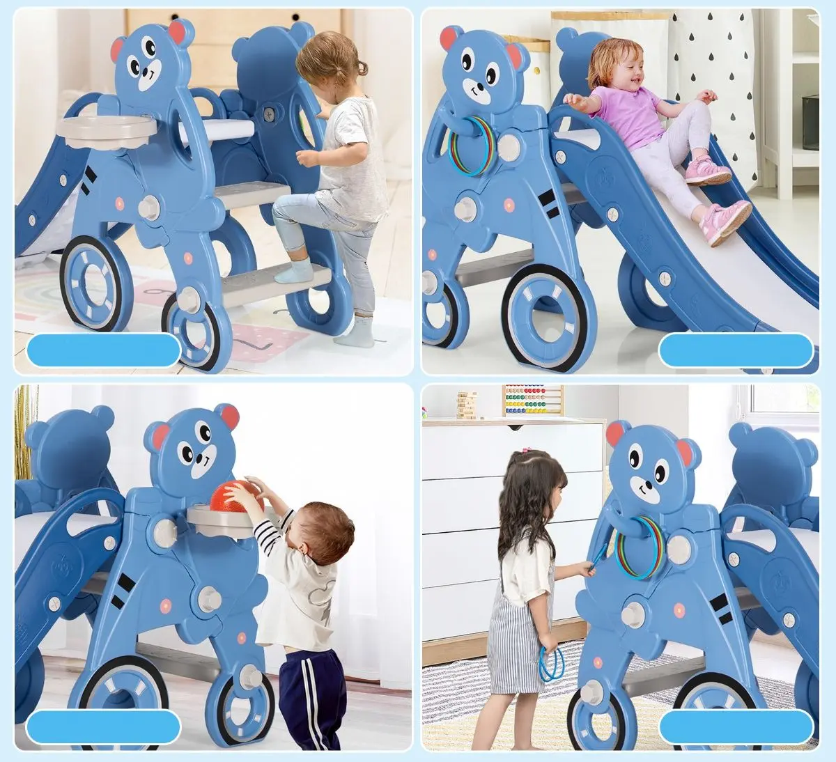 Детская горка Costway TS10006BL (Blue) - 4