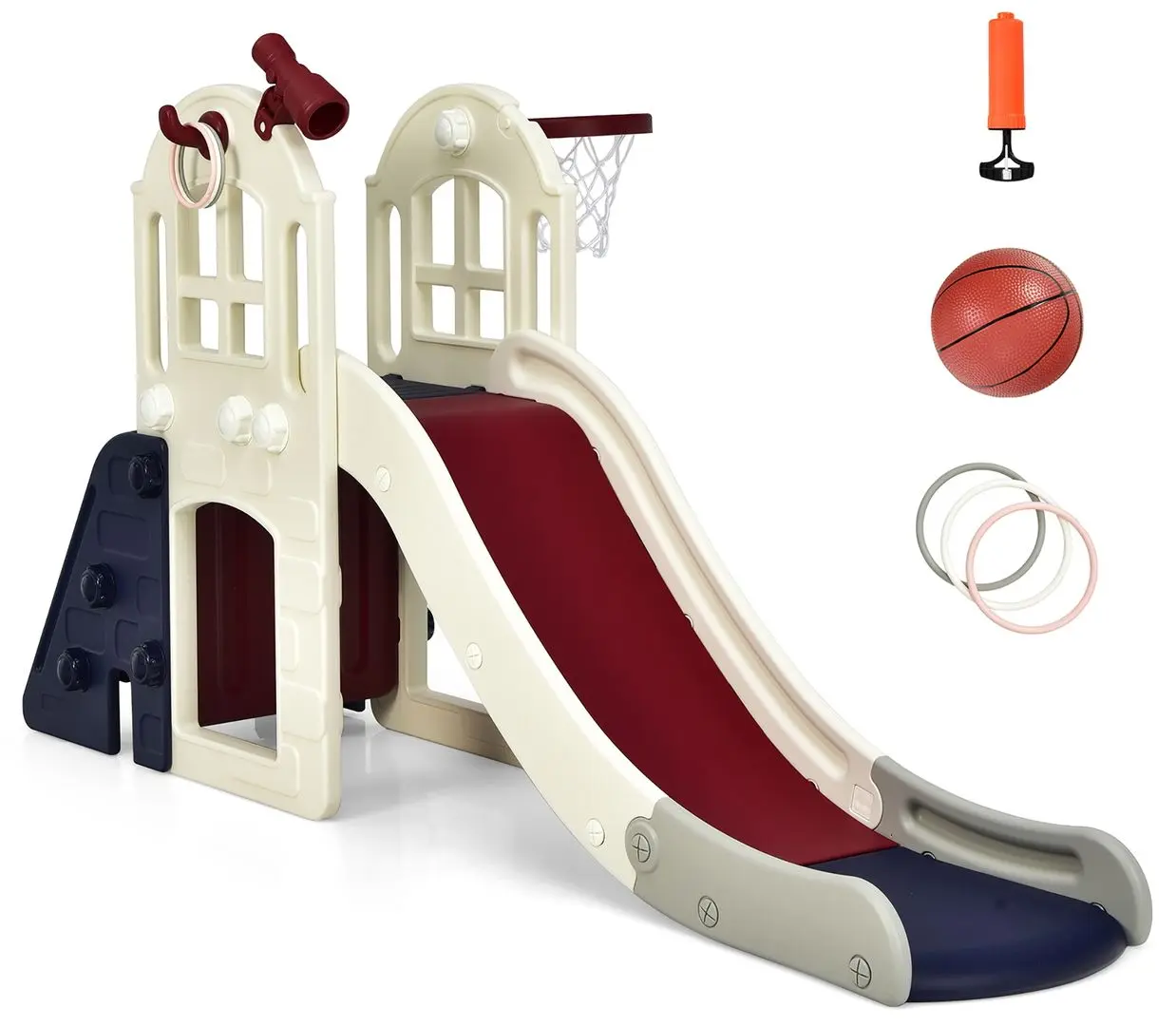 Детская горка Costway TS10024BL (Beige/Blue)