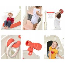 Детская горка Costway TS10024PI (White/Pink) Thumb