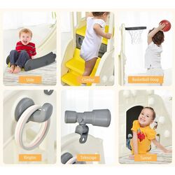 Детская горка Costway TS10024YW (Beige/Grey) Thumb