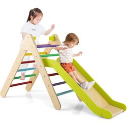 Детская горка Costway TS10051CL (Wood/Green) Thumb