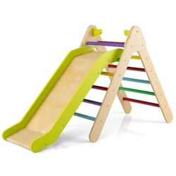 Детская горка Costway TS10051CL (Wood/Green)