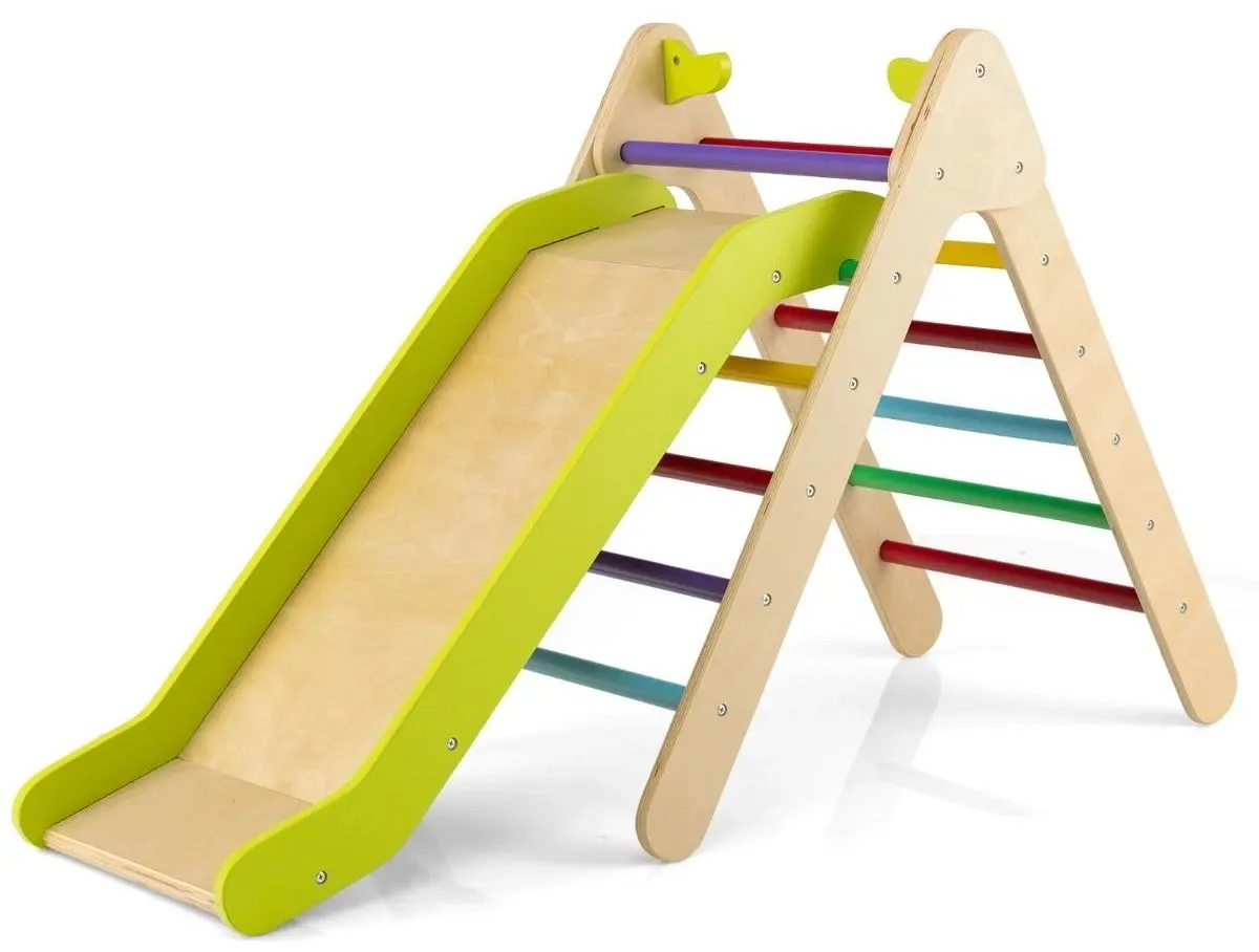 Детская горка Costway TS10051CL (Wood/Green)