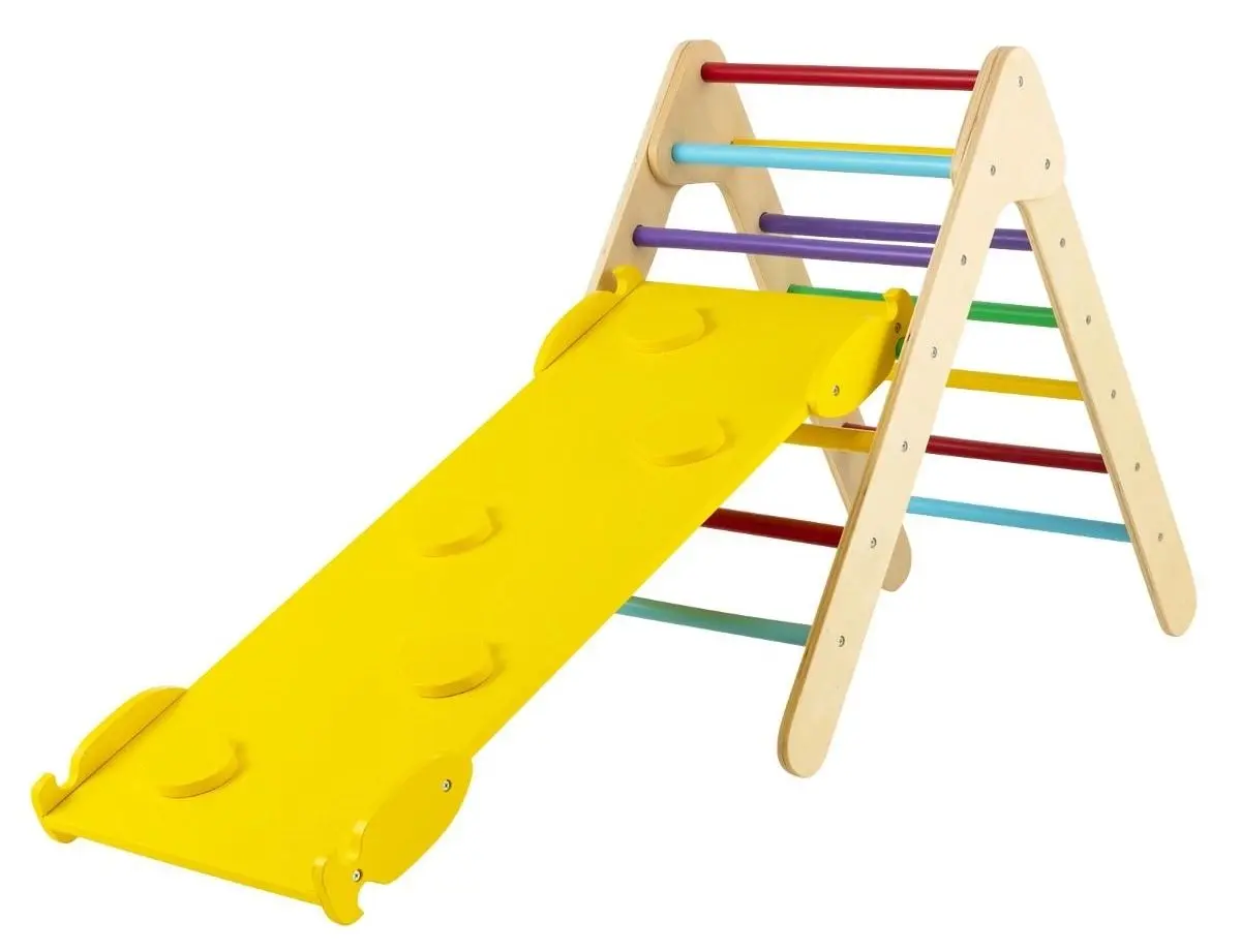 Детская горка Costway TS10053CL (Yellow/Wood)