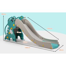 Детская горка Costway TY327762GN (Grey/Green) Thumb