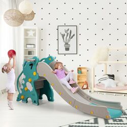 Детская горка Costway TY327762GN (Grey/Green) Thumb