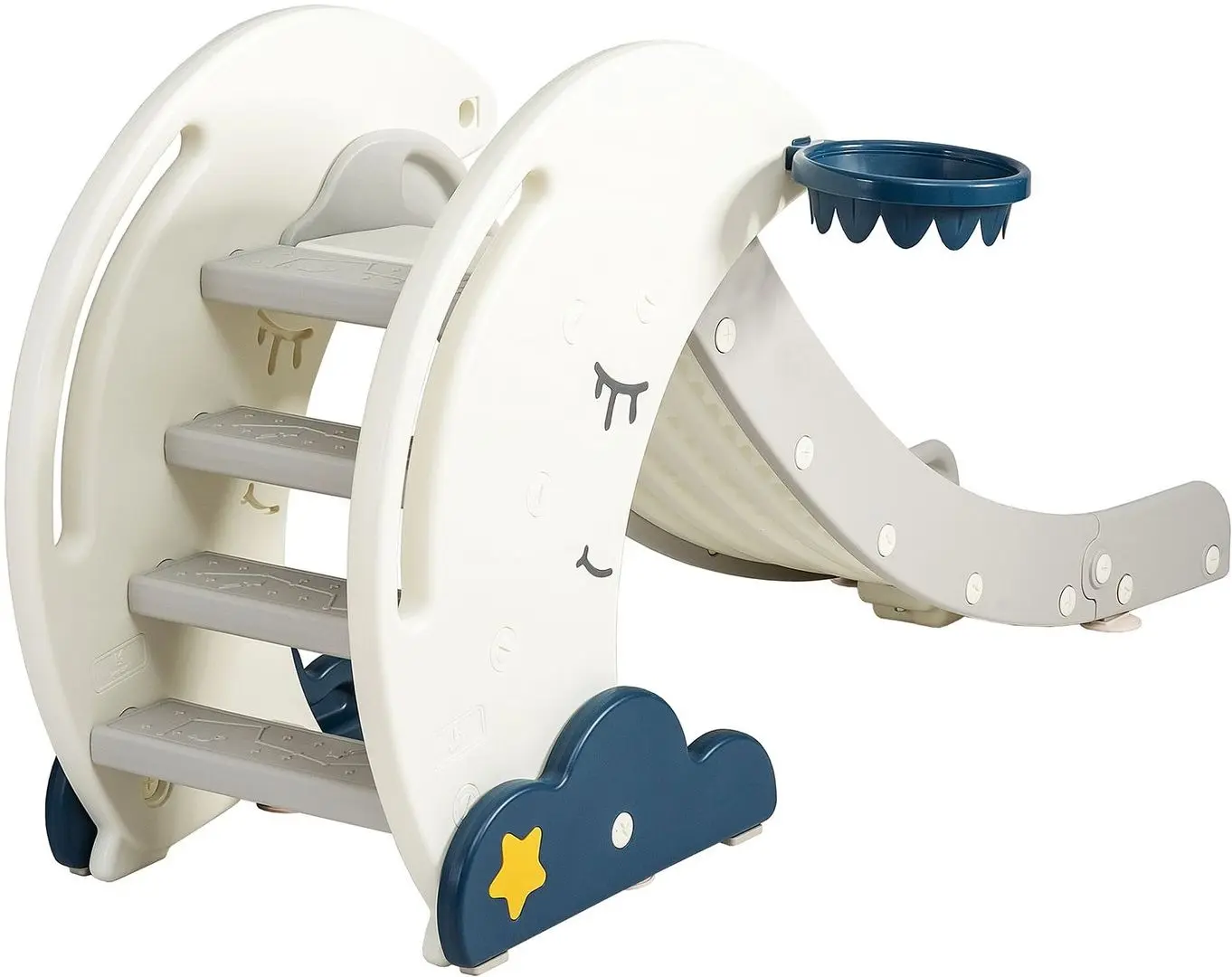Детская горка Costway TY327946 (White/Blue) - 3