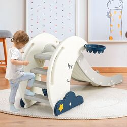Детская горка Costway TY327946 (White/Blue) Thumb