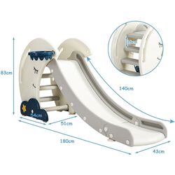 Детская горка Costway TY327946 (White/Blue) Thumb