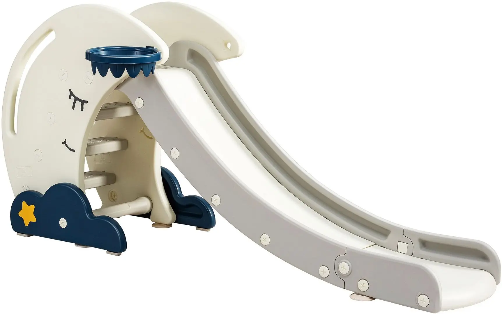 Детская горка Costway TY327946 (White/Blue)