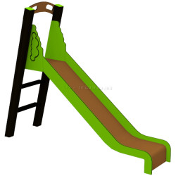 Tobogan pentru copii DastimArt 003 (Green/Brown/Black)