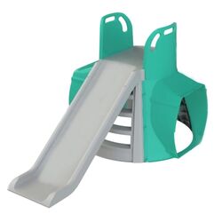 Детская горка с туннелем Doloni 01470/13 (Grey/Turquoise)