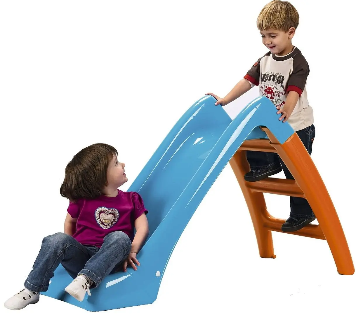 Детская горка Feber Garden 107 cm (Blue/Orange) - 3