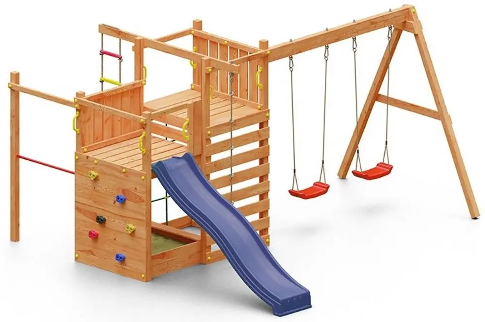 Complex de joaca Fungoo Climbing Star 2 (Wood)