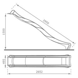 Tobogan fara scara KBT ŚLI000014 (Light Green) Thumb