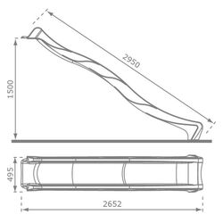 Tobogan fara scara KBT ŚLI000037 (Dark Green) Thumb