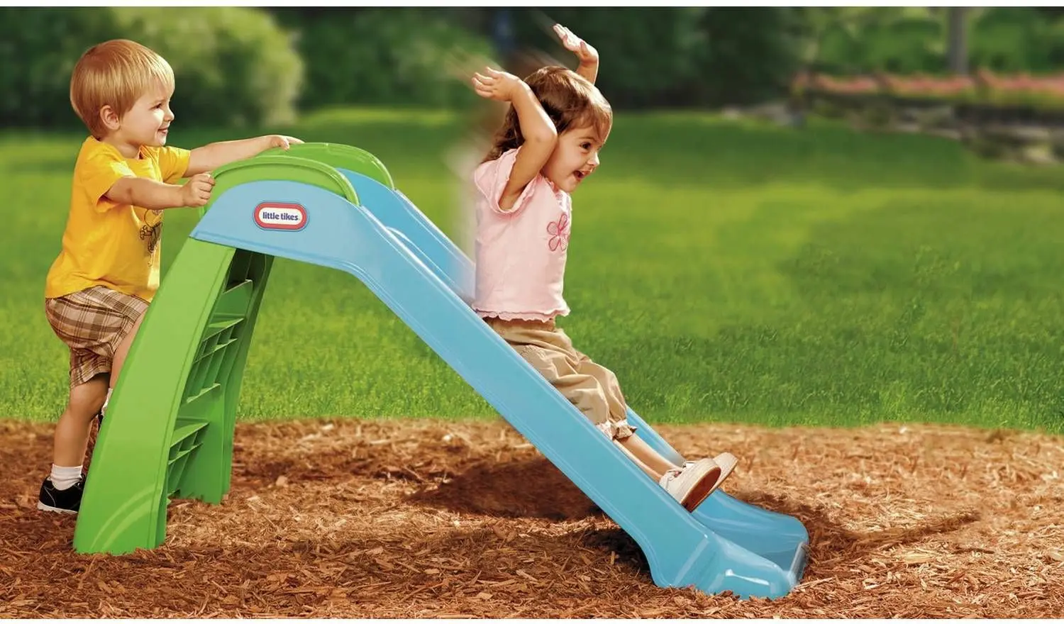 Детская горка Little Tikes My First Slide 172403PE3 (Blue/Green) - 4
