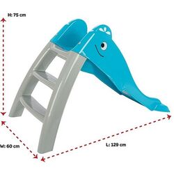 Tobogan pentru copii Pilsan Dolphin 06227 (Blue/Grey) Thumb