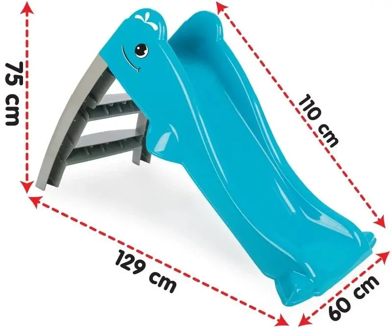 Детская водная горка Pilsan Cute Whale 06 227 (Pink) - 3