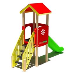 Tobogan pentru copii PlayPark Bambino-01 (Red/Green) Thumb